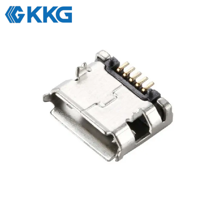 Female Micro USB AB Pinout Connector