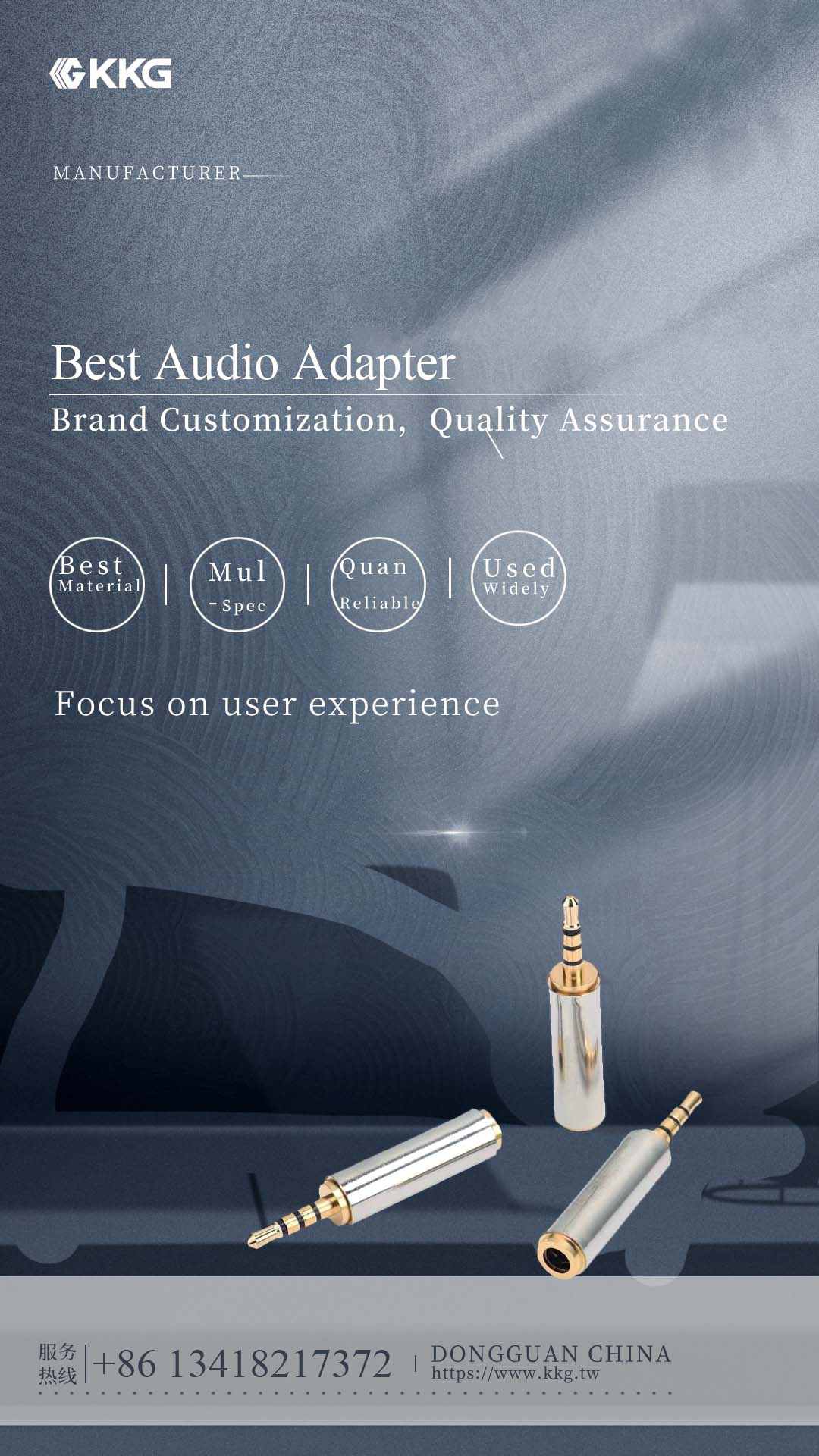 3.5mm Female To 2.5mm Male Audio Adapter